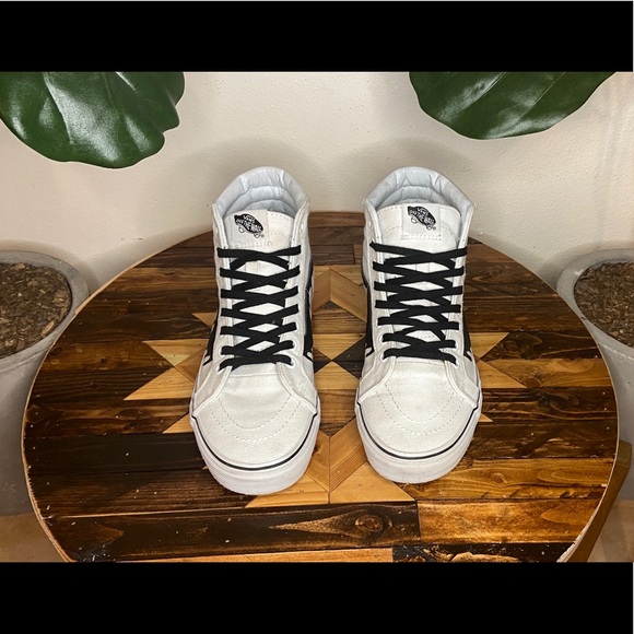 Vans Sk8 Hi 10oz Canvas Custom Drips - Picture 2 of 5